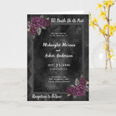 Carte Jusqu'à ce que la mort nous sépare Roses Invitatio (Fleur jaune)