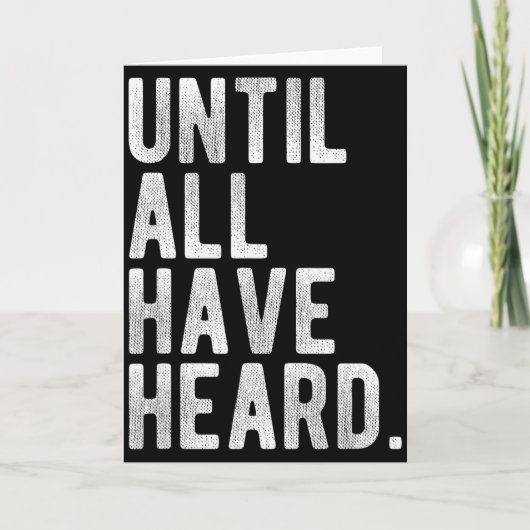 Carte Jusqu'à ce que tous aient entendu le devoir chréti (Devant)