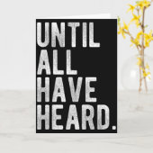 Carte Jusqu'à ce que tous aient entendu le devoir chréti (Fleur jaune)