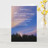 Carte Jusqu'à ce que vous...Romance (Fleur jaune)