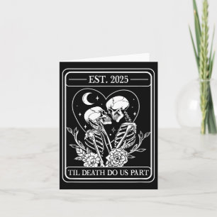 Carte Jusqu'à la mort faisons-nous partie Squelette Mari
