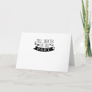 Carte Jusqu'à la mort Faites-nous partie Mariage Vows Cl