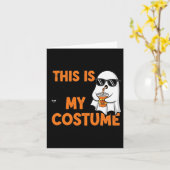 Carte Jusqu'à la mort Fêtons-nous Funny Skeleton Hallowe (Fleur jaune)