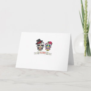 Carte Jusqu'À La Mort Nous Faire Crâne Mariage Marié Et