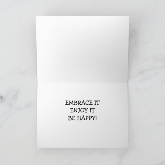 CARTE JUSQU'À PRÉSENT CECI EST LE PLUS ÂGÉ QUE VOUS AYEZ (Intérieur)