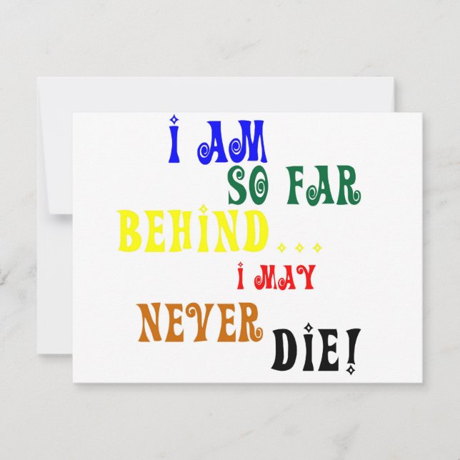 Carte Jusqu'À Présent Derrière (Devant)