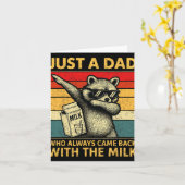 Carte Just A Dad Who Always Came Back Men Fathers Day Da (Fleur jaune)