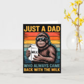 Carte Just A Dad Who Always Came Back With The Milk Sasq (Fleur jaune)