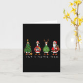 Carte Just A Festive Goose Christmas Funny Silly Holiday (Fleur jaune)