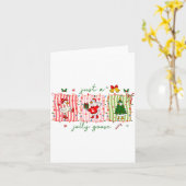 Carte Just A Jolly Goose Christmas Lights Ne Bow Coquett (Fleur jaune)