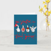 Carte Just A Love Goose Funny Valentine Cute Goose For W (Fleur jaune)