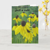 Carte Just a Note Card/Yellow Coneflowers (Fleur jaune)
