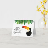 Carte Just a Toucan of Appreciation - Pun Card (Fleur jaune)