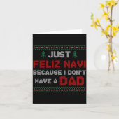 Carte Just Feliz Navi Because I Do Not Have A Dad  (Fleur jaune)