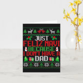 Carte Just Feliz Navi Because I Don't Have A Dad Ugly Ch (Fleur jaune)