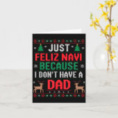 Carte Just Feliz Navi Because I Don't Have A Dad Ugly Xm (Fleur jaune)