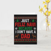 Carte Just Feliz Navi Parce Que Je N'ai Pas De Papa Ugly (Fleur jaune)