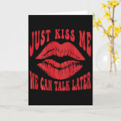 Carte Just Kiss Me - We Can Talk Later Romantic (on Ck) (Fleur jaune)