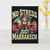 Carte Just Marrakech Camel Sunset Morocco Trip Marrakesh (Fleur jaune)