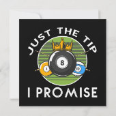 Carte Just The Tip I Promise Billard (Dos)