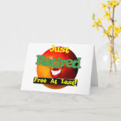 Carte Juste à la retraite (Fleur jaune)