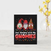 Carte Juste à traîner avec mes gnomes Pyjama Gnome migno (Fleur jaune)