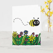 Carte Juste abeille (Fleur jaune)