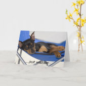 Carte juste attendant (Fleur jaune)