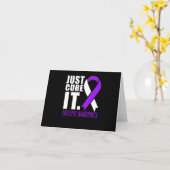 Carte Juste Cure It Epilepsy Awareness Ribbon (Fleur jaune)