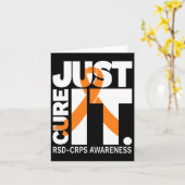 Carte Juste Cure Rsd Crps Sensibilisation Ruban Blanc Te (Fleur jaune)