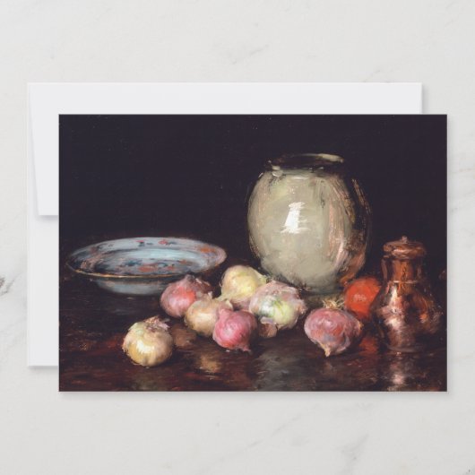 Carte Juste des oignons | William Merritt Chase (Devant)
