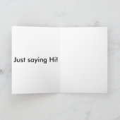 Carte Juste disant salut (Intérieur)