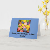 Carte Juste Ducky (Fleur jaune)