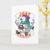 Carte Juste en train de se détendre (Fleur jaune)