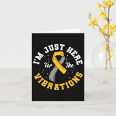 Carte Juste ici pour les vibrations Sensibilisation des  (Fleur jaune)