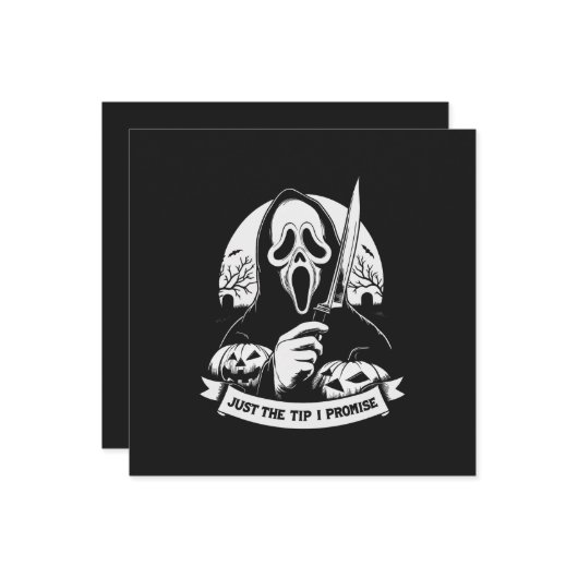 Carte Juste la pointe, je le promets  (Devant/Arrière en situation)