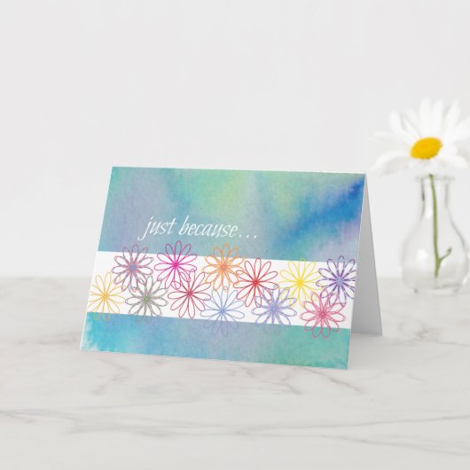 Carte Juste parce que (Petite plante)