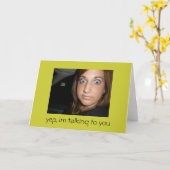 Carte juste parce que (Fleur jaune)