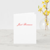 Carte Juste parce que (Fleur jaune)