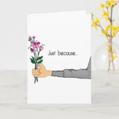 Carte Juste parce que (Fleur jaune)