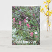 carte : Juste parce que (Fleur jaune)