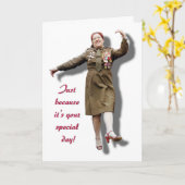 Carte Juste parce que c'est votre journée spéciale (Fleur jaune)