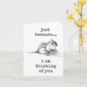 Carte Juste parce que, je pense à toi, Card (Fleur jaune)