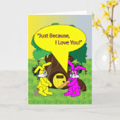 Carte Juste Parce Que Je T'Aime (Fleur jaune)