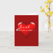 Carte Juste parce que les expressions du coeur (Fleur jaune)