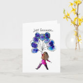 Carte Juste parce que, penser à vous, Art Print Card (Fleur jaune)