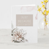 Carte Juste parce que vous êtes un salut floral spécial (Fleur jaune)