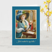 Carte Juste pour dire bonjour ! (Fleur jaune)