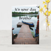 CARTE JUSTE POUR L'ANNIVERSAIRE OU LA FÊTE DES PÈRES DE (Fleur jaune)