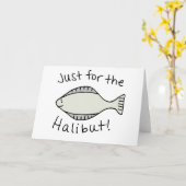 Carte Juste pour le flétan (Fleur jaune)